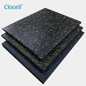 Clocell – revêtement de sol en caoutchouc antidérapant, 50x50x2cm, pour l'école, la salle de sport, 20mm