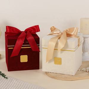 Boîte Cadeau Velours Haut de Gamme <span class=keywords><strong>Château</strong></span> Français Rose Boîte à Bonbons Mariage Anniversaire - Product Image 2