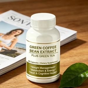 แคปซูลสารสกัดเมล็ดกาแฟเขียวออร์แกนิกแบบขายส่ง OEM ODM พร้อมกรดคลอโรจีนิก อาหารเสริมแคปซูลเมล็ดกาแฟเขียว - Product Image 2