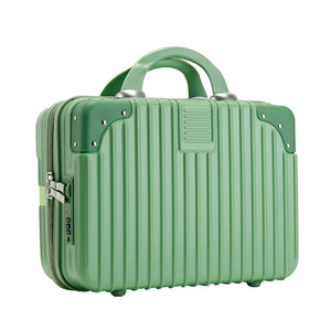 Estuche Cosmético Naranja de 14 Pulgadas, Material ABS/PC, Cierre de Cremallera, Bolsa de Viaje Portátil para Uso Casual, Diseño de Color Sólido - Product Image 3