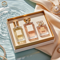 Ensemble d'emballage cosmétique personnalisé pour parfum, comprenant un flacon vaporisateur à fine brume et une boîte cadeau en papier de luxe pour l'emballage de vente au détail