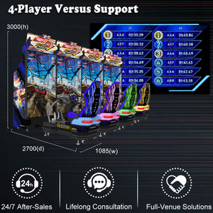 Machine de <span class=keywords><strong>jeu</strong></span> d'arcade de course automobile Storm Racer 2 en métal avec prise en charge de l'anglais, alimentation 110/220V, connectivité Wi-Fi - Product Image 5