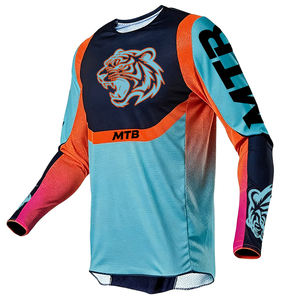 Ropa de Ciclismo para Adultos, Jersey de Ciclismo de Montaña de Poliéster, Jersey de Ciclismo Ligero de Manga Larga, <span class=keywords><strong>Camiseta</strong></span> de Ciclismo de Montaña de Secado Rápido - Product Image 5