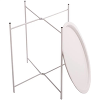 Table d'appoint moderne en métal détachable petite Table d'appoint pour salon chambre Table basse avec plateau en fer