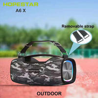 Altavoz Bluetooth para Exteriores Hopestar A6X de 55 W, Resistente a Salpicaduras IPX6, Banco de Energía, Ecualizador, Luz LED, TWS, TF, USB, AUX, FM, Estéreo Inalámbrico Portátil