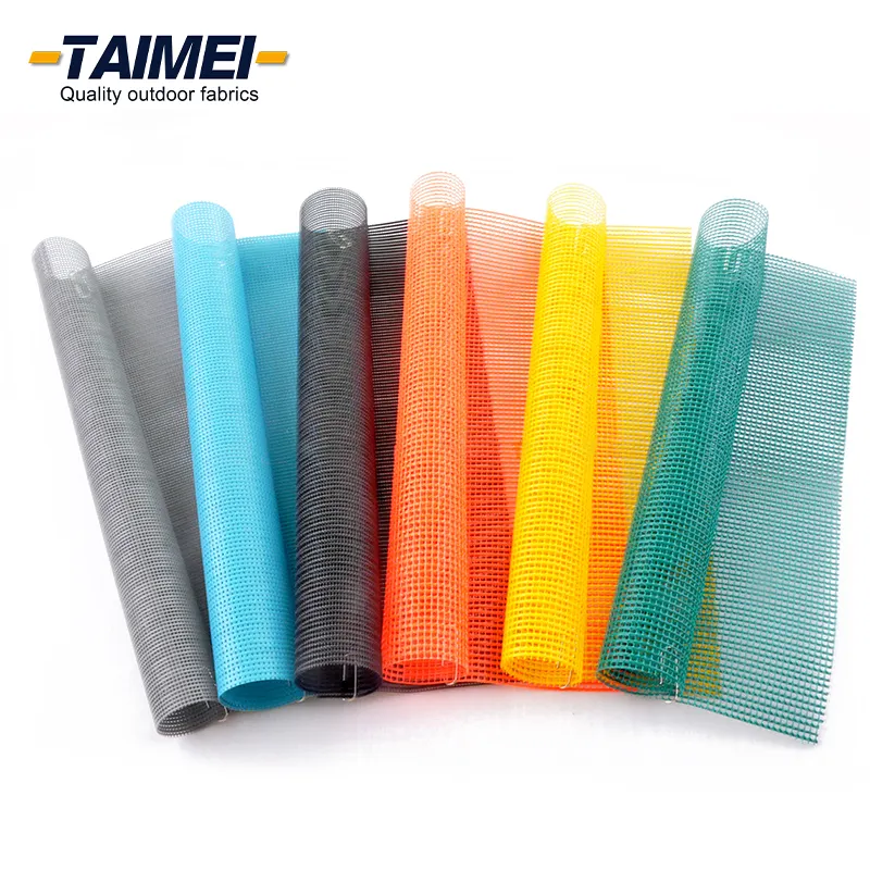 Lower Price Fire Resistant Building Materials PVC Mesh Fabric