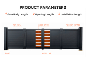 <span class=keywords><strong>Portail</strong></span> <span class=keywords><strong>de</strong></span> <span class=keywords><strong>garage</strong></span> bi-pliant en aluminium, commande à distance automatique, panneau décoratif moderne, <span class=keywords><strong>portail</strong></span> <span class=keywords><strong>de</strong></span> sécurité pour entrée <span class=keywords><strong>de</strong></span> villa en alliage d'aluminium - Product Image 2