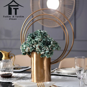 Indian wedding decoration wedding items Gold <span class=keywords><strong>table</strong></span> center pieces rustic decoration for wedding accessories flower - Product Image 4