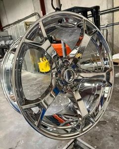 Cerchi in Lega Forgiati Cromati Tripli 19x9.5 19x10.5 +23 5x114.3 per Nissan 370z 350z Z34 Z33 Infiniti Q50 Q60 G35 - Product Image 3
