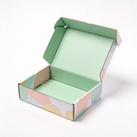 Boîte cadeau flocon de neige en carton ondulé bleu et blanc avec estampage à chaud, idéale pour les fêtes d'hiver - Vente en gros