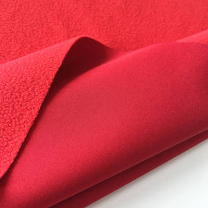 Tissu Softshell Extra Lourd Extensible dans les 4 Sens Double Face 100% Polyester Polaire Sherpa 300D Vêtements Chauds pour Filles - Product Image 4