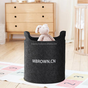 Foldable Felt Laundry Hamper Handles Lightweight Eco-Friendly Laundry <b>Basket</b> for Bathroom Use Customized Logo Color/Size Options - Product Image 2