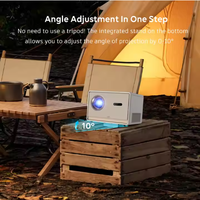 YDH-L36 Nouveau projecteur Full HD 1080p, mini projecteur LED 800 lumens, projecteur intelligent avec mise au point automatique, correction trapézoïdale, Bluetooth 5.0, prise en charge 4K