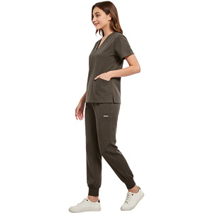 Daoyi Women's <b>Scrub</b> Set Polyester Elastic Fit Hospital Uniforms - Product Image 1