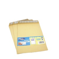 Enveloppe de catalogue en papier kraft auto-scellante, porte-documents de bureau d'école de Manille épais et solide
