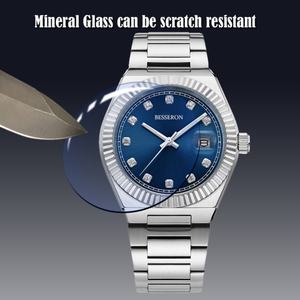 Reloj Mecánico Automático de Lujo con Logotipo Personalizado para Hombre, Reloj Automático Impermeable con Movimiento Miyota y Diamantes, Correa de Cuero de 22 mm - Product Image 4