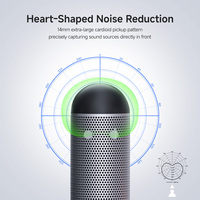 Micrófono de Escritorio USB Yarmee Mejorado, Micrófono de Condensador Cardioide de 192kHz 24bit RGB para Streaming, Grabación y Juegos