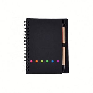 Set de Regalo Corporativo Negro con Logotipo Personalizado, con Bolsa de Lona, Botella de Agua, Cuaderno y Paraguas para Bienvenida - Product Image 6