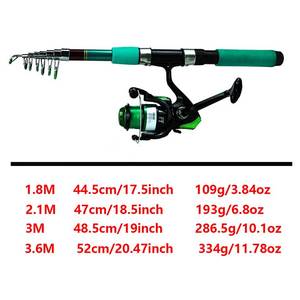 Set Portatile da Pesca con Canna e Mulinello in Vetro per Pesca a Mosca in Acqua Dolce e Salata, Combo per Salmone, Trota, Luccio e Pesce Gatto - Product Image 5