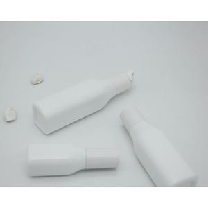 Flacon distributeur de lotion en verre de porcelaine blanche exquis, flacon en verre dégradé de couleur macaron DIY, série de produits de soin de la peau - Product Image 3