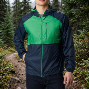 Chaqueta Impermeable Delgada con Logotipo Personalizado, Chaqueta Deportiva Transpirable, Ligera, de Secado Rápido, Resistente al Viento, para Deportes al Aire Libre y Running - Product Image 2