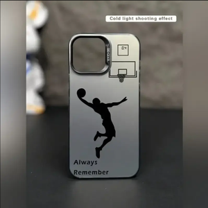 Acrylic Bóng Rổ Bóng trường hợp điện thoại với khắc laser, Slam Dunk thiết kế, tương thích với iPhone mô hình - Product Image 4