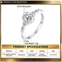 Bague ovale en moissanite tendance style Ins, en argent sterling S925, personnalisée, incrustée, pour mariage et fiançailles