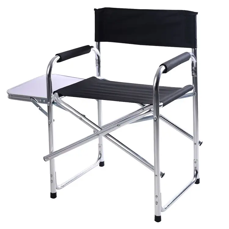 Silla de campamento director al aire libre 150kg, silla de director de aluminio alto, sillas de aluminio sillas de director plegables al por mayor