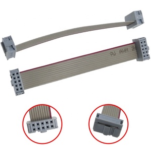 Заводская Настройка 2,54 мм шаг 2*5P 10Pin IDC плоский ленточный кабель серый - Product Image 1