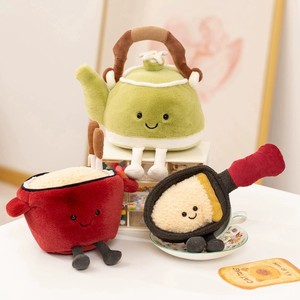 Set Giocattolo da Cucina in <span class=keywords><strong>Peluche</strong></span> Educativo - Utensili Montessori per Giochi <span class=keywords><strong>di</strong></span> Ruolo per Bambini, Giocattoli Didattici per Asilo - Product Image 3