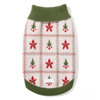 Offre Spéciale gros confortable tricoté mignon chien pull chaud créatif motif géométrique personnalisable couleur animal de compagnie vêtements d'hiver doux