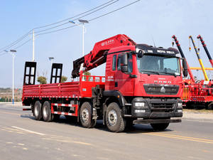 Pasokan pabrik truk kargo berat Sinotruk Howo 8x4 derek dipasang dengan Shenbai 25Ton derek bom Knuckle hidrolik untuk dijual - Product Image 5