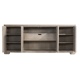 Buffet de rangement en bois massif au design européen moderne pour salon, salle à manger et cuisine - Product Image 2