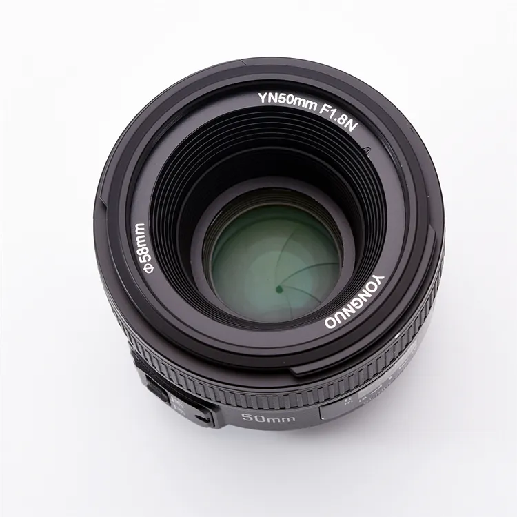 Lentes de câmera Yongnuo EF 50mm F1.8 STM Full-frame SLR Standard Prime para Canon 100% original por atacado