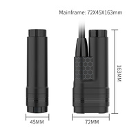 Douche de camping portable rechargeable par USB, pompe de douche extérieure étanche IPX8, débit de 2,5-3,5 L/min, tuyau de 1,8 m pour les voyages, la randonnée et la voiture