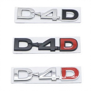 Emblema 3D de Metal Cromado con Letras D4D, Adhesivo Reutilizable para Autos, para Highlander, Yaris, Avensis - Product Image 4