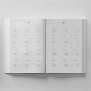 <span class=keywords><strong>Agenda</strong></span> Personalizada Premium A5 B5, Cuaderno Planificador con Logotipo Personalizado, Diario Académico para Hombres, Mujeres, Estudiantes - Product Image 4