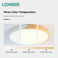 Plafonnier LED rond moderne en PVC et fer doré, style européen créatif, AC165-265V