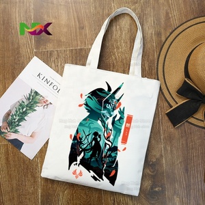 Sac fourre-tout en toile imprimé anime Genshin Impact Xiao <span class=keywords><strong>Hu</strong></span> <span class=keywords><strong>Tao</strong></span> style Harajuku pour le shopping AliExpress - Product Image 2