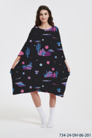 Pyjamas en bambou doux d'usine d'origine à manches longues T-Shirt surdimensionné de nuit vêtements de nuit robe de nuit chemises de nuit pour femmes t-shirt de nuit