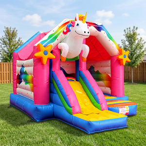 WINSUN Combo gonflable licorne avec trampoline de divertissement – Taille et couleur personnalisables, PVC ignifuge, étanche, certifié CE, installation facile - Product Image 3
