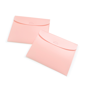 Cartella busta in <span class=keywords><strong>plastica</strong></span> Mini personalizzata rosa con <span class=keywords><strong>porta</strong></span> biglietto impermeabile - Product Image 3