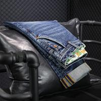 Pantalon en jean homme tendance coupe droite ample automne 2026 – Nouveauté affaires haut de gamme élastique décontracté – Vente en gros usine
