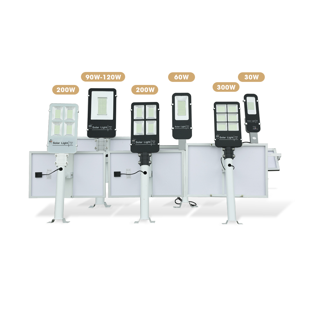 3 года гарантии, 30 Вт, 50 Вт, 100 Вт, 120 Вт, 150 Вт, 200 Вт, 300 Вт, дорожная лампа с высоким световым потоком, наружный светодиодный уличный фонарь на солнечной батарее