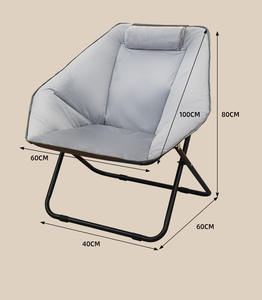 Katlanabilir Sırtlıklı Kanepe Sandalye - Product Image 2