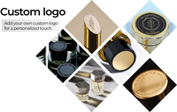Tapas de Perfume Personalizadas OEM/ODM de Zamac, 17.2mm, Cierre a Presión de Aleación de Zinc Antiderrames, Tapas de Lujo para Botellas de Fragancia Cilíndricas QITU