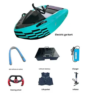 Sabo-Kart eléctrico de fibra de vidrio para persona individual o doble, barco de surf con motor de 2 tiempos - Product Image 4