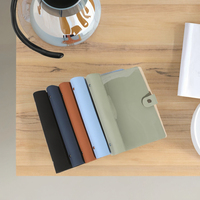 Nouveau classeur à anneaux en cuir PU souple A5 B5, carnet de notes à feuilles mobiles pour étudiants, planificateur, carnet pour l'école, le bureau, cadeau