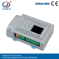 Huaqingjun 12DI 12DO Salida de transistor PLC 2AO 0-20mA 4-20mA WIFI Aplicación de teléfono PLC para automatización del hogar
