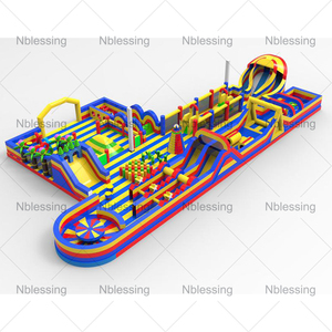Commercial <b>Inflatable</b> Amusement Park Obstacle Course Slide Playground <b>Inflatable</b> Playground <b>Inflatable</b> Park Commercial Inflatabl - Product Image 2